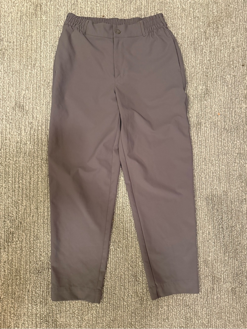 Beyond Yoga Women's Gray Pull On Tapered Travel Pants Pockets Small